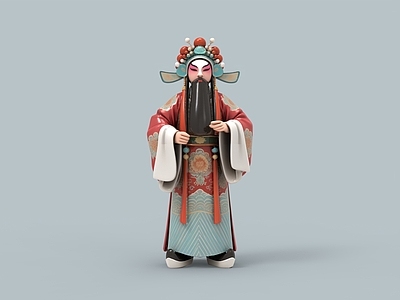 中式虚拟人物 京剧 京剧人物 国粹