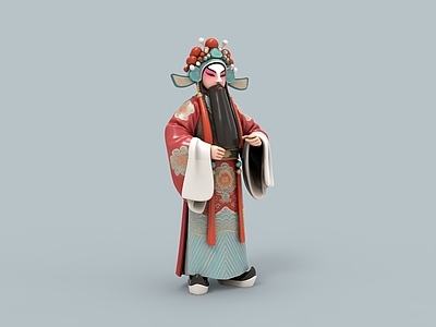 中式虚拟人物 京剧 京剧人物 国粹