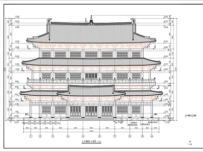 寺庙 寺庙 古建筑 全套