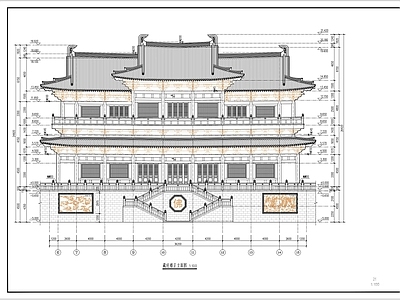 寺庙 古建筑 全套