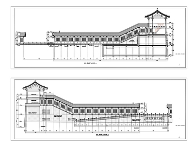 寺庙 连廊 古建筑