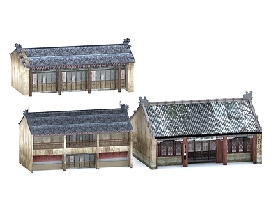 中式古建古建 中式房屋 中式古建筑 小屋 青瓦房
