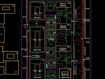 办公楼建筑 现代办公楼 产业园办公楼 商务办公楼 办公楼总平面
