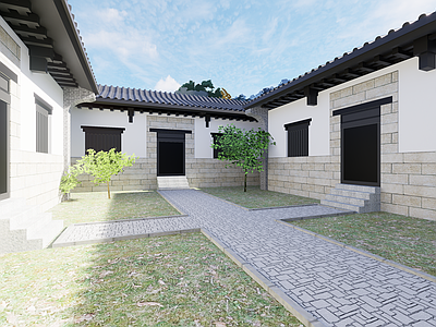 中式古建四合院 古建四合院