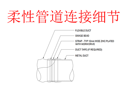 其他节点详图 柔性管道连接细节