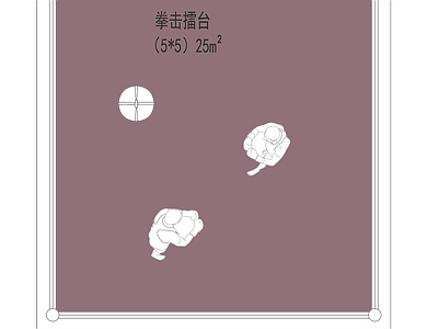 摆件 拳击擂台