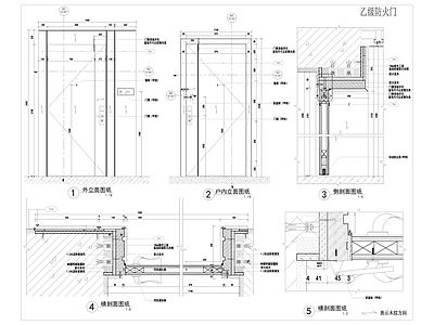 入户门 乙级防火入户门 入户门详图 乙级防火木质门