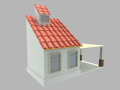 现代主义其他住宅外观 卡通 建筑 建筑房子