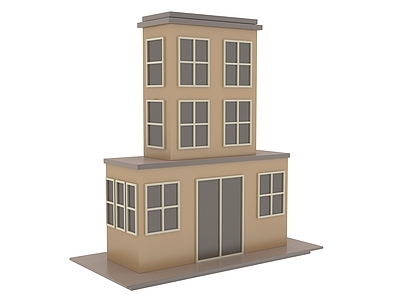 现代主义其他住宅外观 卡通 建筑 房子