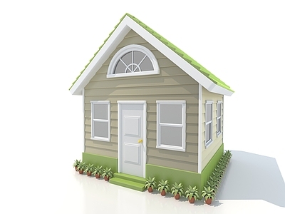 现代简约其他住宅外观 卡通 建筑 房子