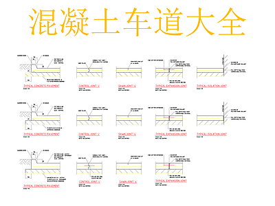 路面节点 混凝土路面大全
