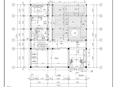 四合院 合院施工图 建筑施工图 自建房施工图