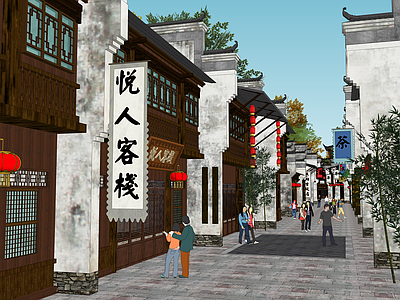 中式古建商业街