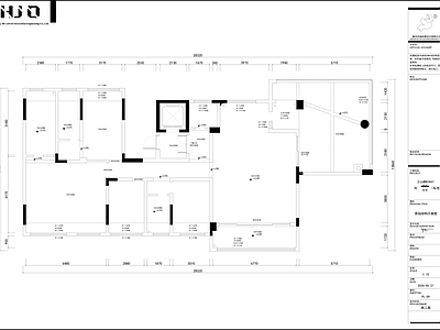 样板间 大平层施工图 样板间施工图 水电施工图 意式样板间 超大阳台