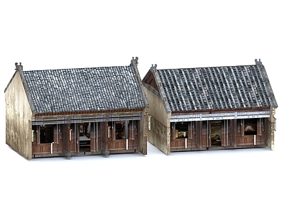 中式古建古建 中式房屋 中式古建筑 青瓦房