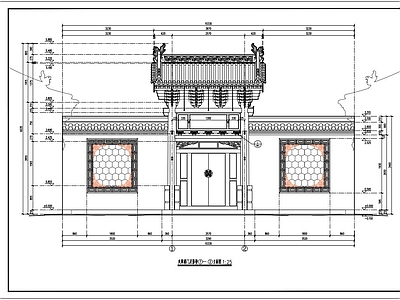 其他古建筑 古建筑门楼 古建门