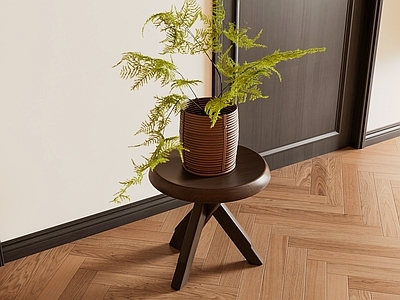 中古风绿植摆件