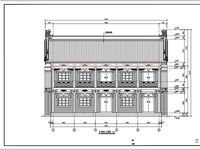 四合院 二层砖木古建筑 古民居