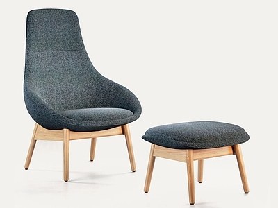 北欧休闲椅 休闲椅 脚蹬