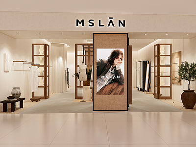 服装店 120平服装店 全套效果图施工图