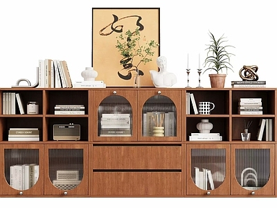 中古风书柜 储物柜 装饰柜