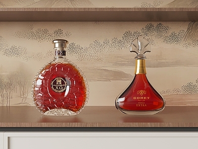 轻奢其他摆件 洋酒红酒酒瓶