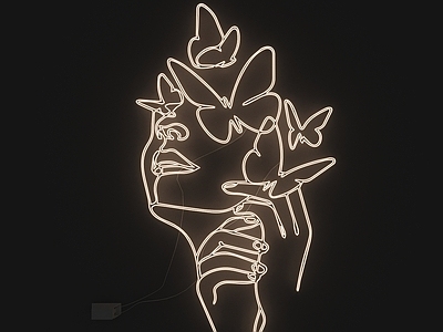 极简霓虹灯