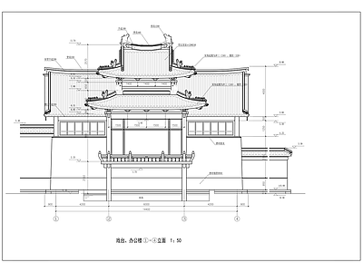 仿古建筑 明代官式戏台 重檐歇山戏台 重檐歇山亭 景区古戏台