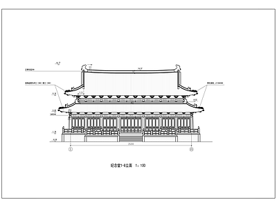 仿古建筑 明代官式大殿 寺庙大雄宝殿 重檐歇山大殿