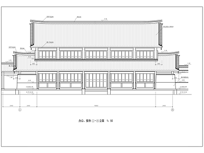 仿古建筑 明代官式二层楼阁 悬山楼阁 寺庙配殿 寺庙厢房