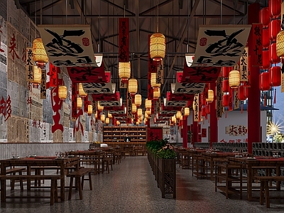 中式火锅店 火锅店 复古风火锅店 怀旧风火锅店 餐饮店