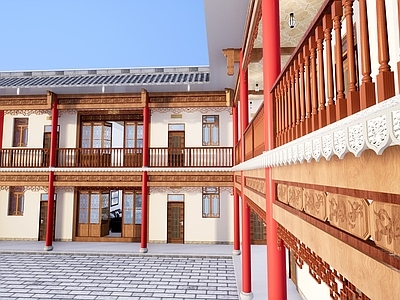中式寺庙建筑