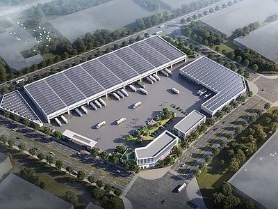 现代主义生产车间 现代风格厂房 节简约大气实用 有设计感的厂房