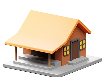 现代其他住宅外观 卡通建筑