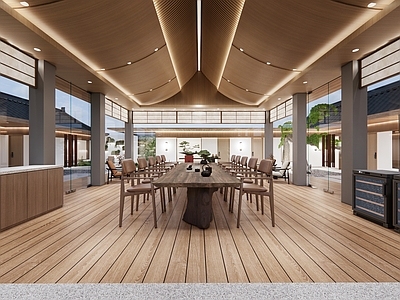 新中式民宿餐厅
