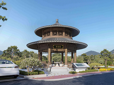 中式古建亭子