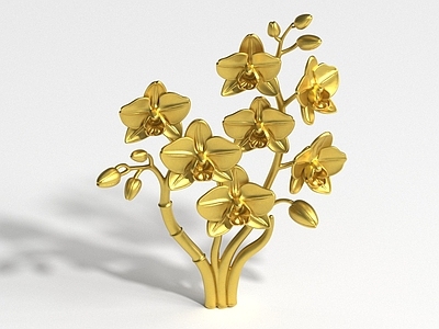 轻奢花艺 金花 花艺 花朵摆件 花朵 金属花摆件