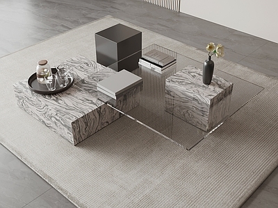 意式极简茶几 茶几摆件