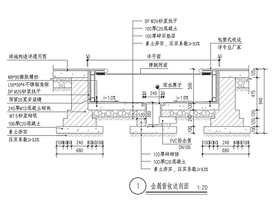 景观节点 蹦床 剖面图 蹦床施工图