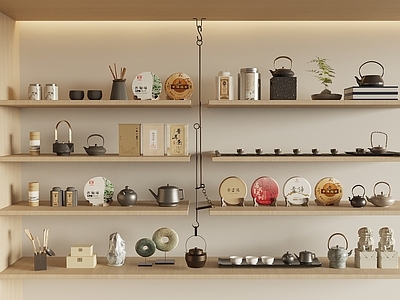 新中式茶具 新中式茶具 新中式茶叶 茶壶 新中式摆件 悬挂茶壶