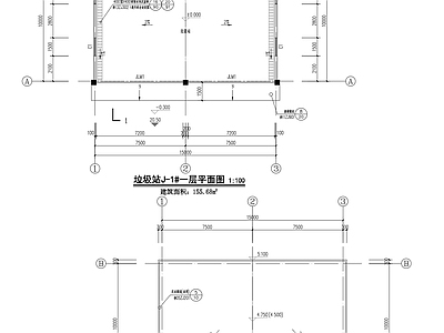 学校建筑 学校垃圾收集站