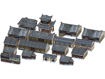 中式古建古建 中式古建筑 中式房屋