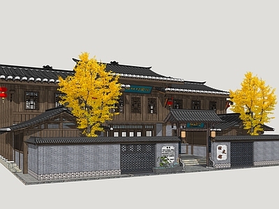 中式古建其他文化场馆 村史馆 宗祠 乡村博物馆