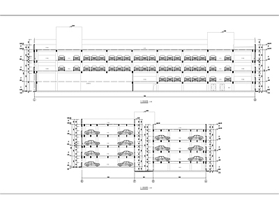 机场建筑 停车楼 建筑 施工图