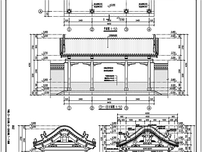 其他古建筑 古建筑厅 卷棚厅 水榭