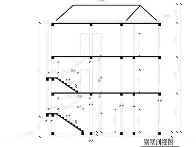 别墅建筑 三层别墅套图