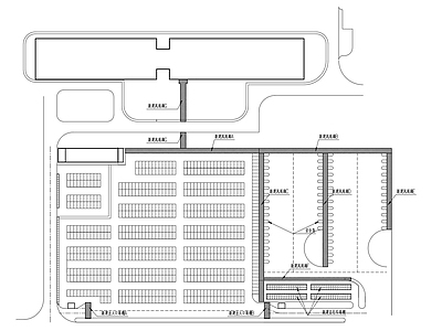 其他建筑 厂房停车场 厂房员工停车场