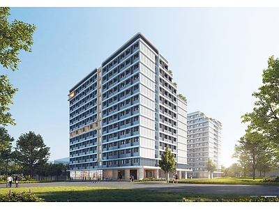 公寓建筑 学生公寓 公寓全套图纸 公寓效果图 宿舍 宿舍