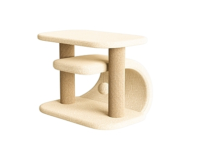 奶油风宠物用品 宠物家具 边几 奶油 中式 中古