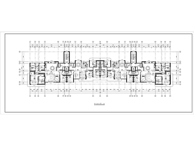 住宅楼建筑 第四代住宅施工图 施工图 平面图